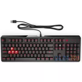 Клавиатура проводная HP Encoder Gaming Red USB коричневый