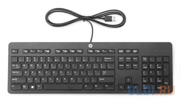 Клавиатура проводная HP N3R87AA USB черный