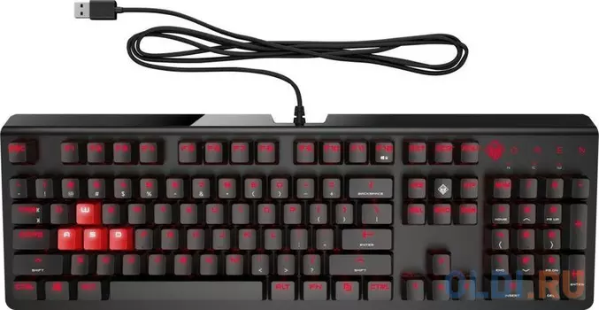 Клавиатура проводная HP OMEN Encoder Gaming BWN USB коричневый