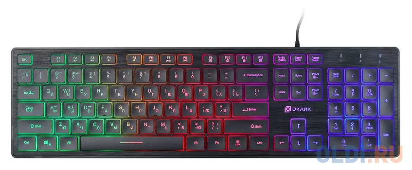Клавиатура проводная Oklick 550ML USB черный