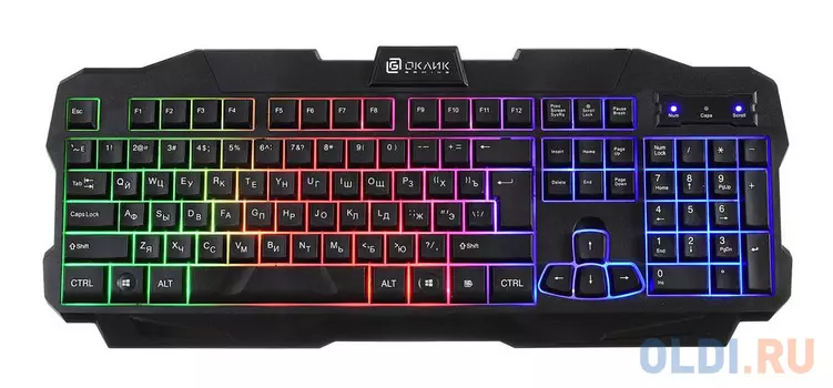 Клавиатура проводная Oklick 757G USB черный