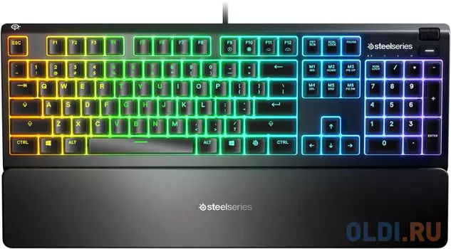 Клавиатура проводная Steelseries Apex 3 RU USB черный