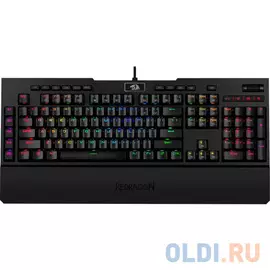 Клавиатура механическая Brahma RU,RGB,рег. громкости Redragon