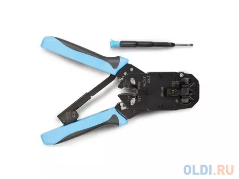 Клещи обжимные Hyperline HT-500 для RJ-45 RJ-12 RJ-11 профессиональный