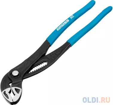 Клещи переставные, кнопочный механизм, обливные рукоятки, 300 мм// Gross