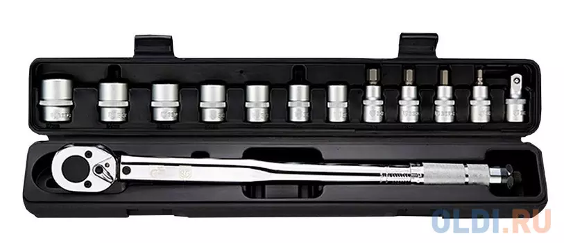 Ключ динамометрический с набором головок BERGER BG-13STW/BG2370 ( 1/2", 28-210 Нм)