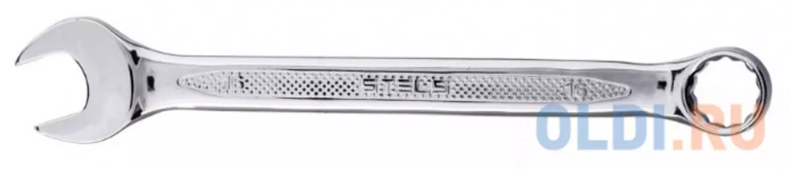 Ключ комбинированный, 16 мм, CrV, антислип// Stels