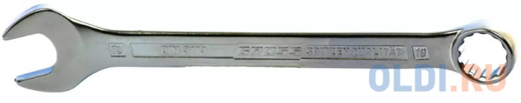 Ключ комбинированный 19 мм, CrV, холодный штамп // Gross