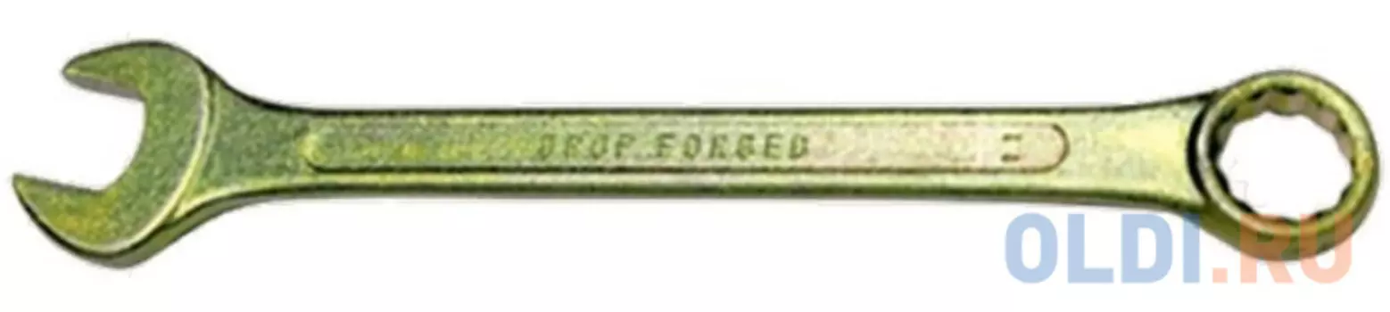 Ключ комбинированный, 22 мм, желтый цинк// Сибртех