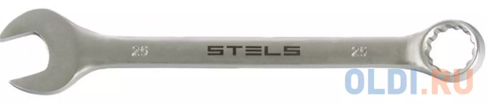 Ключ комбинированный, 25 мм, CrV, матовый хром// Stels