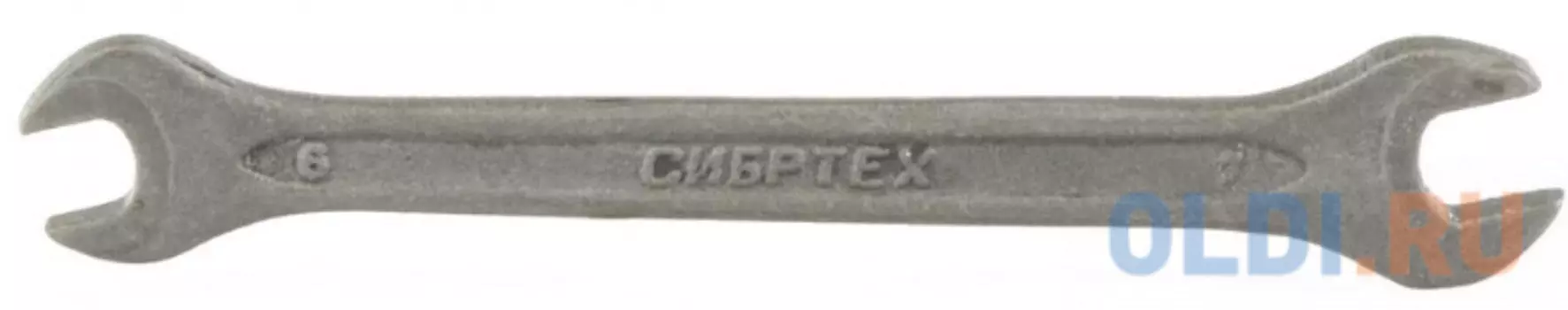 Ключ рожковый, 6 х 7 мм, CrV, фосфатированный, ГОСТ 2839// Сибртех