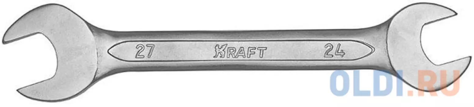 Ключ рожковый KRAFT КТ 700535 (24 / 27 мм) хром-ванадиевая сталь (Cr-V)