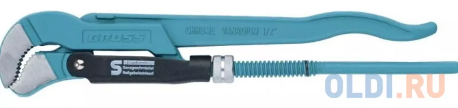 Ключ трубный рычажный, №0, 0,5", цельнокованый, CrV, тип - "S"// Gross