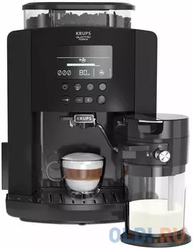 Кофемашина Krups Arabica Latte EA819N10 1450Вт черный