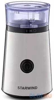 Кофемолка Starwind SGP3612 200Вт сист.помол.:ротац.нож вместим.:60гр серебристый