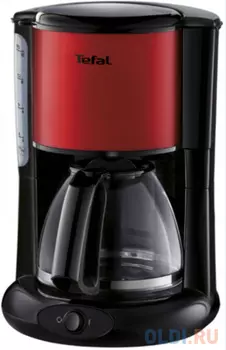 Кофеварка Tefal CM361E38 1000 Вт черный красный