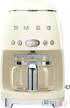 Кофеварки эспрессо SMEG/ Капельная кофеварка, стиль 50-х годов, кремовая