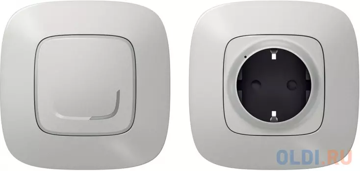 Коллекция умных устройств Valena Allure with NETATMO. Пакет для управления бытовыми электроприборами. Умная розетка 2К+З 16А 230В + умный беспроводной