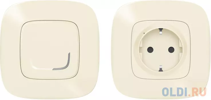 Коллекция умных устройств Valena Allure with NETATMO. Пакет для управления бытовыми электроприборами. Умная розетка 2К+З 16А 230В + умный беспроводной