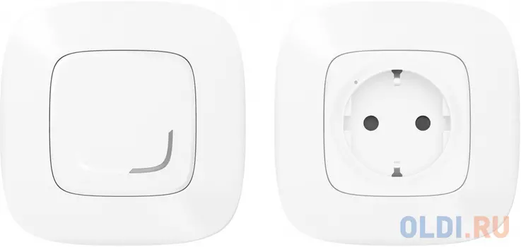 Коллекция умных устройств Valena Allure with NETATMO. Пакет для управления бытовыми электроприборами. Умная розетка 2К+З 16А 230В + умный беспроводной