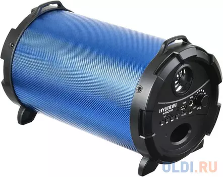 Колонка порт. Hyundai H-PAC240 синий/черный 16W 1.0 BT/3.5Jack/USB