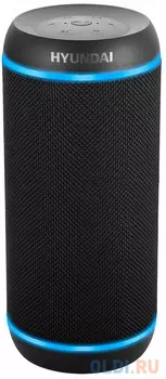 Колонка порт. Hyundai H-PAC380 черный 30W 1.0 BT/3.5Jack/USB 10м