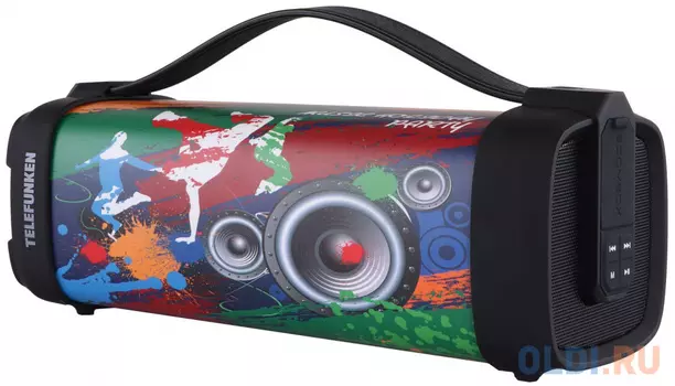 Колонка порт. Telefunken TF-PS1241B черный 6W 1.0 BT/USB (TF-PS1241B MUSIC HOLIDAY))