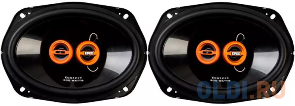 Колонки автомобильные Edge EDST219-E6 100Вт 90дБ 4Ом 16x23см (6x9дюйм) (ком.:2кол.) коаксиальные двухполосные