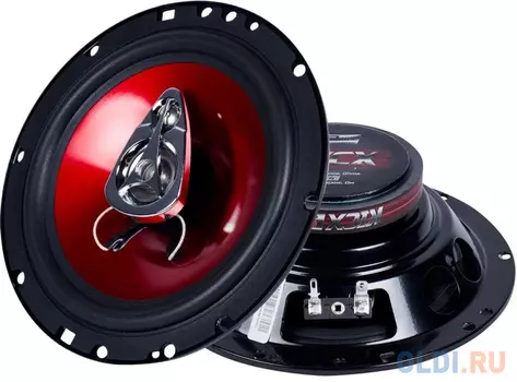 Колонки автомобильные Kicx SP 165 130Вт 90дБ 4Ом 16.5см (6 1/2дюйм) (ком.:2кол.) коаксиальные трехполосные