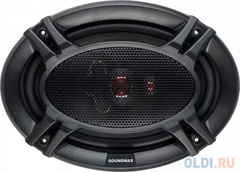 Колонки автомобильные Soundmax SM-CSI693 260Вт 92дБ 4Ом 15x23см (6x9дюйм) (ком.:2кол.) коаксиальные трехполосные