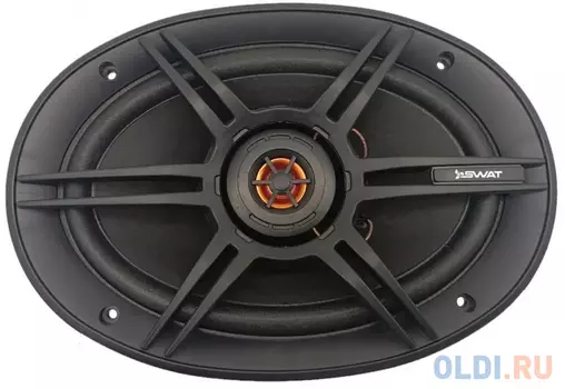 Колонки автомобильные Swat SP-C69 280Вт 88дБ 4Ом 15x23см (6x9дюйм) (ком.:2кол.) коаксиальные двухполосные