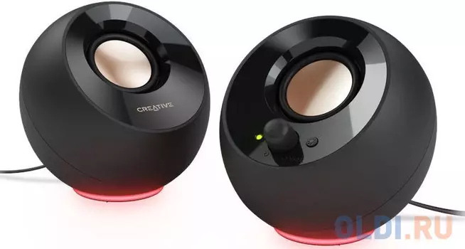 Колонки Creative Pebble SE 2.0 черный 8.8Вт