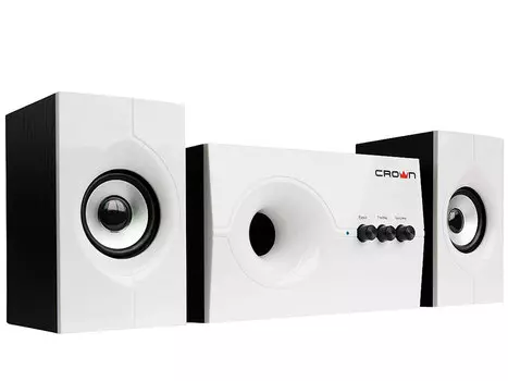 Колонки Crown CMBS-350 2.1 Black 35 Вт / 35 - 20000 Гц / jack 3.5мм / 220V
