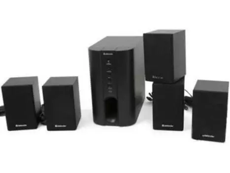Колонки DEFENDER HOLLYWOOD 35 BK 5.1 Black Дер. корп. 20W+5*5W ДУ
