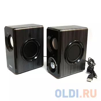 Колонки Dialog Stride AST-25UP BLACK - 2.0, 6W RMS, черные, питание от USB
