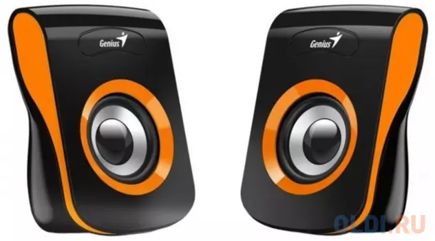 Колонки Genius SP-Q180 2.0 Черный Оранжевый 31730026402