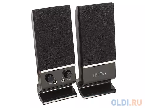Колонки Oklick OK-115 2.0 black 6W портативные