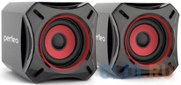 Колонки Perfeo Cube PF-812 2x5 Вт USB черный