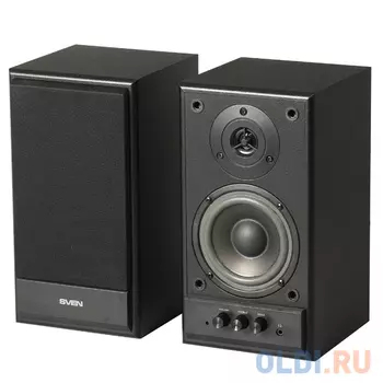Колонки Sven SPS-702 2х20 Вт черная кожа