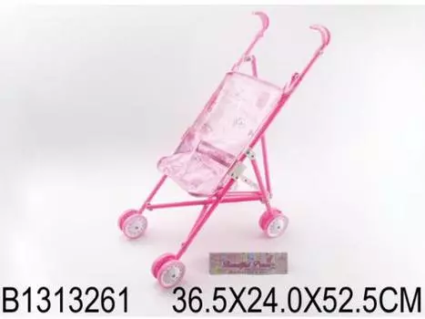 КОЛЯСКА-ТРОСТЬ ДЛЯ КУКОЛ, ПЛАСТ. 846 В ПАК. 53*36*24СМ в кор.24шт B1313261