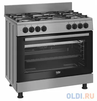 Комбинированная плита Beko GM15120DXNS серебристый