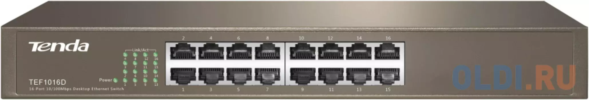 Коммутатор 16PORT 10/100M TEF1016D TENDA