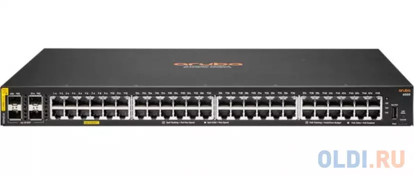 Коммутатор Aruba 6000 48G 4SFP 48PoE+ 370W R8N85A#ABB