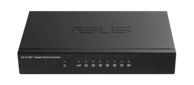 Коммутатор ASUS GX-U1081 RJ-45 8 x 10/100/1000 Mbps, IEEE 802.3x/IEEE 802.1p, Mac 4 K, 192 Kb