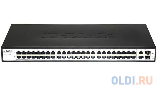 Коммутатор D-LINK DES-1050G/C1A неуправляемый 48 портов 10/100BASE-T 2x combo 10/100/1000BASE-T/SFP