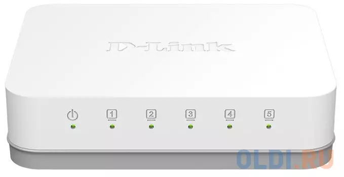 Коммутатор D-Link DGS-1005A/E1A неуправляемый с 5 портами 10/100/1000Base-T, функцией энергосбережения и поддержкой QoS