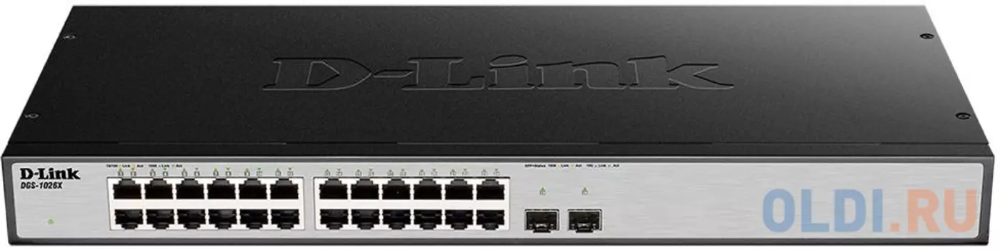 Коммутатор D-LINK DGS-1026X/A1A неуправляемый 24 порта 10/100/1000Mbps