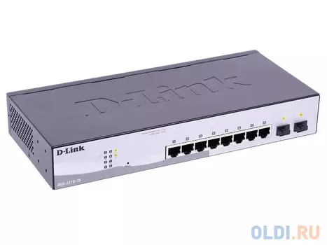 Коммутатор D-LINK DGS-1210-10/F1A управляемый 8 портов 10/100/1000Mbps