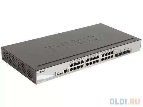 Коммутатор D-Link DGS-1510-28P/A1A Управляемый стекируемый коммутатор SmartPro с 24 портами 10/100/1000Base-T с поддержкой PoE, 2 портами 1000Base-X S