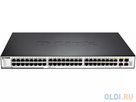 Коммутатор D-LINK DGS-3120-48TC/B1ARI Управляемый коммутатор 3 уровня с 44 портами 10/100/1000Base-T, 4 комбо-портами 100/1000Base-T/SFP, 2 портами 10